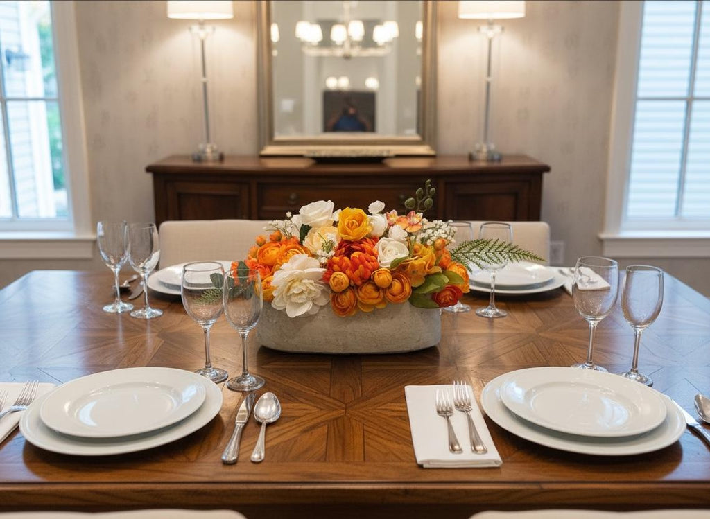 Artificial Fall Floral Arrangement Thanksgiving Decor