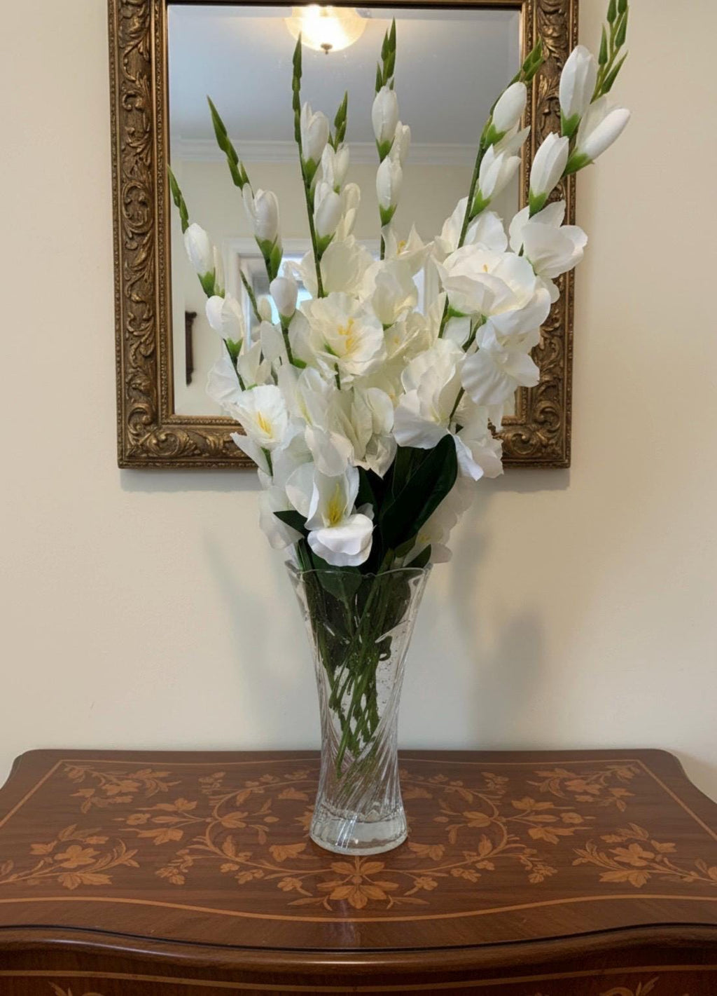 White Gladiolus Arrangement