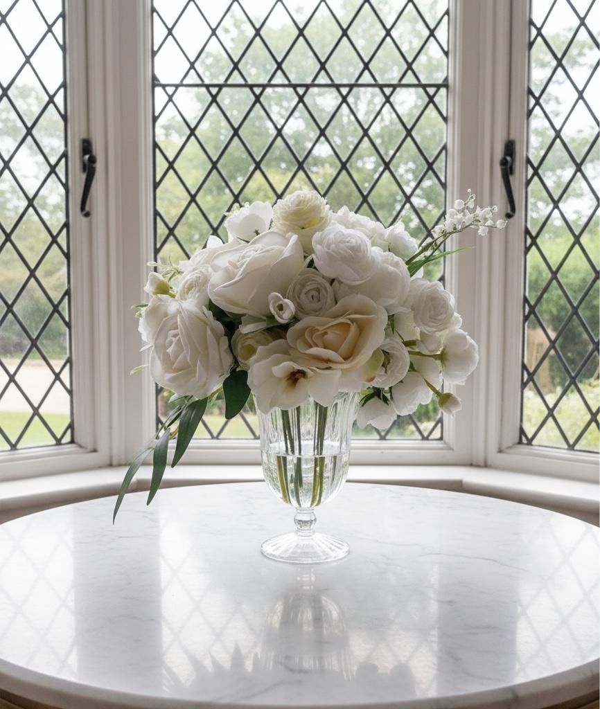 White Roses & Peonies Floral Arrangement