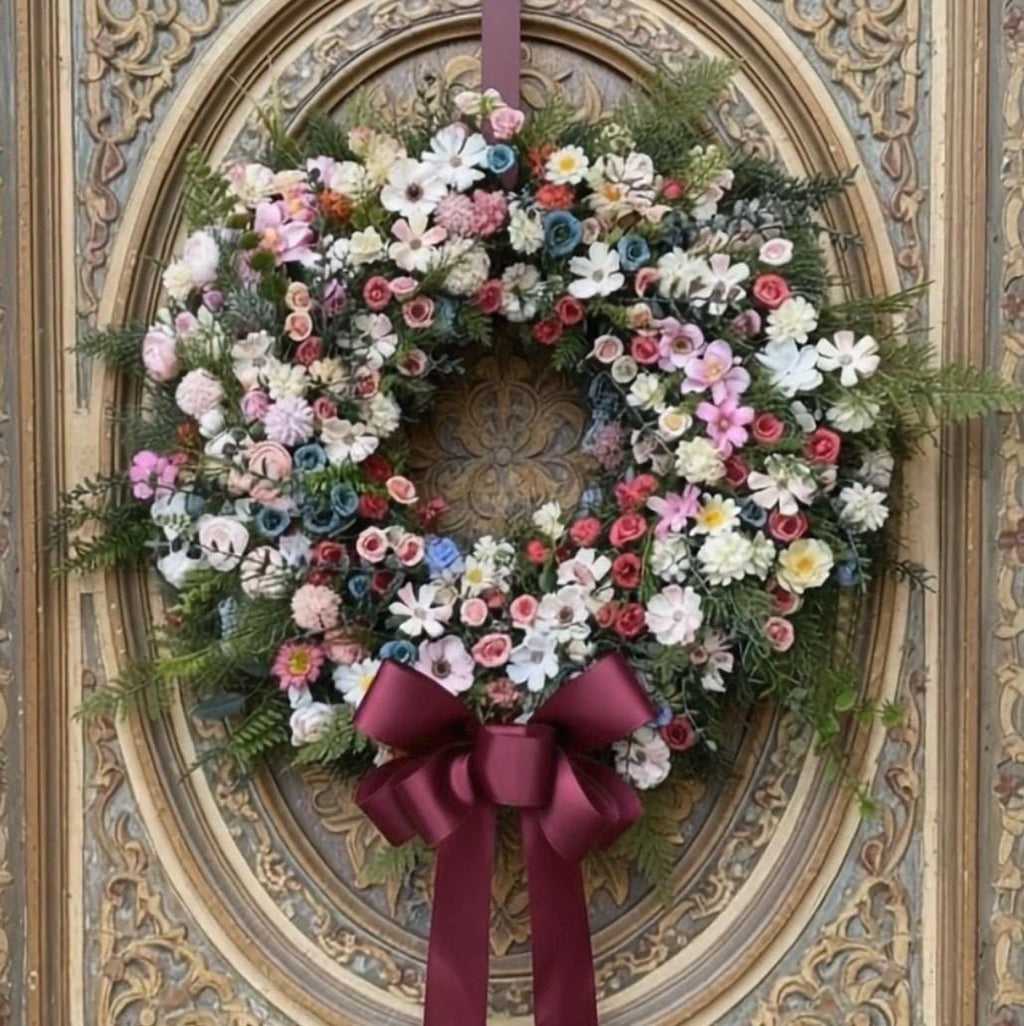 Hand-Crafted Floral Wreath