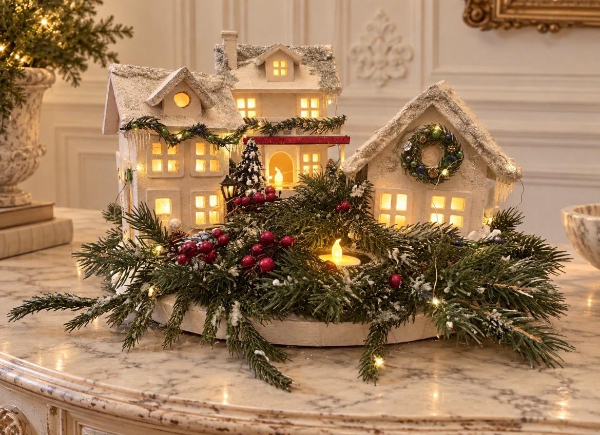 Christmas Village Centerpiece