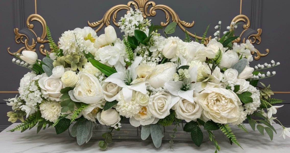 White Garden Floral Arrangement