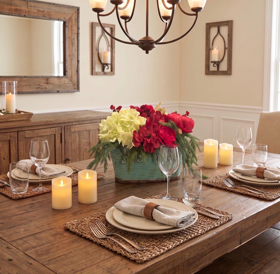 Burgundy Floral Holiday Arrangement