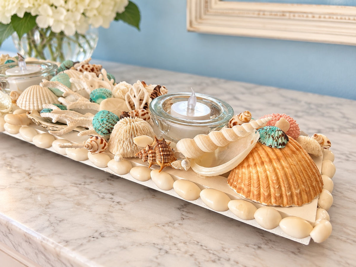 Seashell Candle Centerpiece Runner