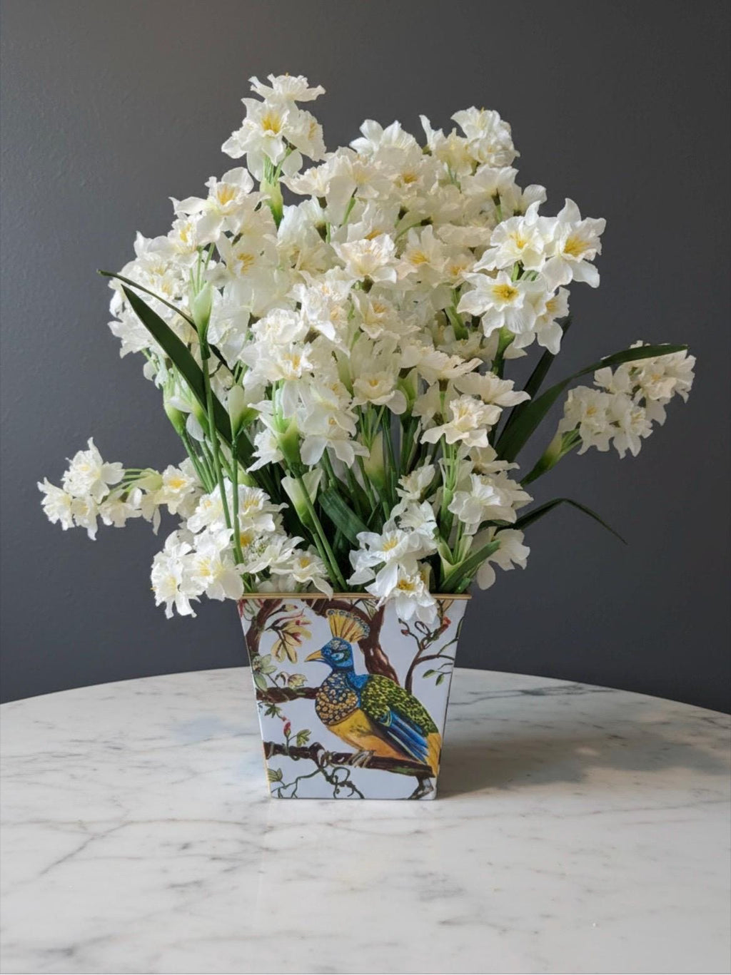 White Paperwhites in Cachepot