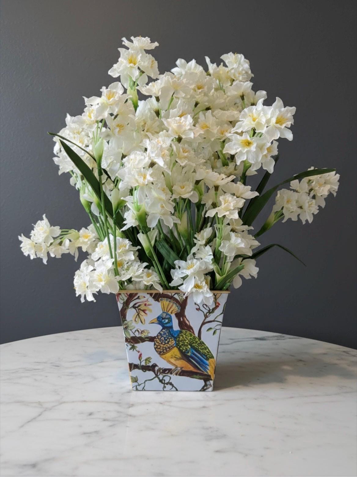 White Paperwhites in Cachepot