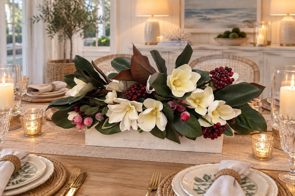 Real Touch Magnolia Centerpiece