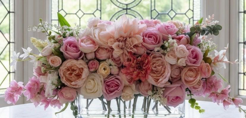 Signature Large Peony & Rose Arrangement