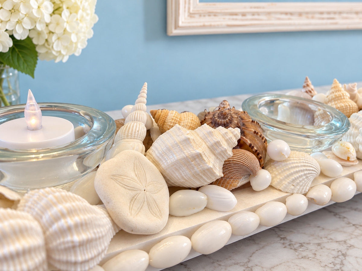 Seashell Candle Centerpiece Runner