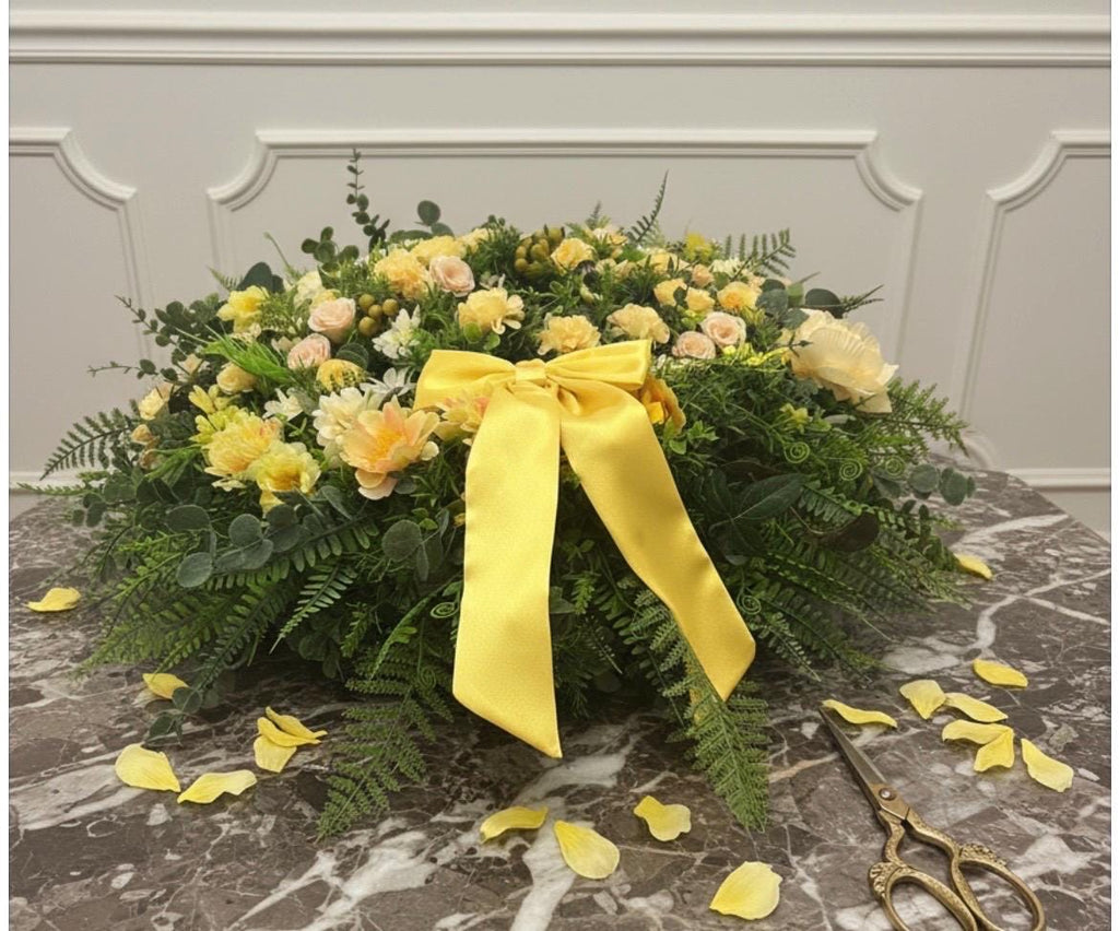 Large Yellow Floral Wreath