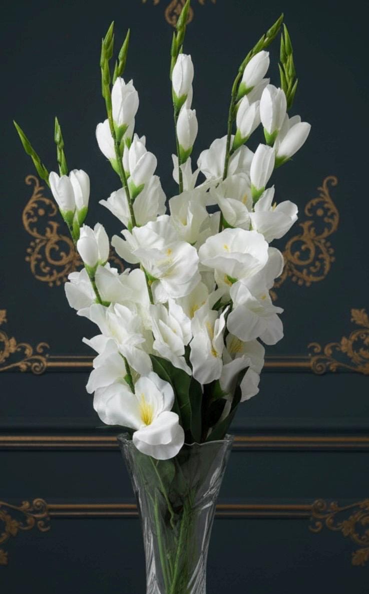 White Gladiolus Arrangement