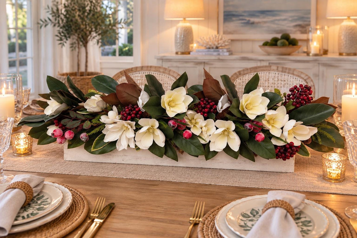 Real Touch Magnolia Centerpiece