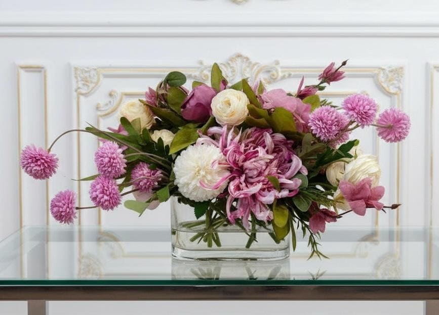 Pink Peony & Chrysanthemum Arrangement