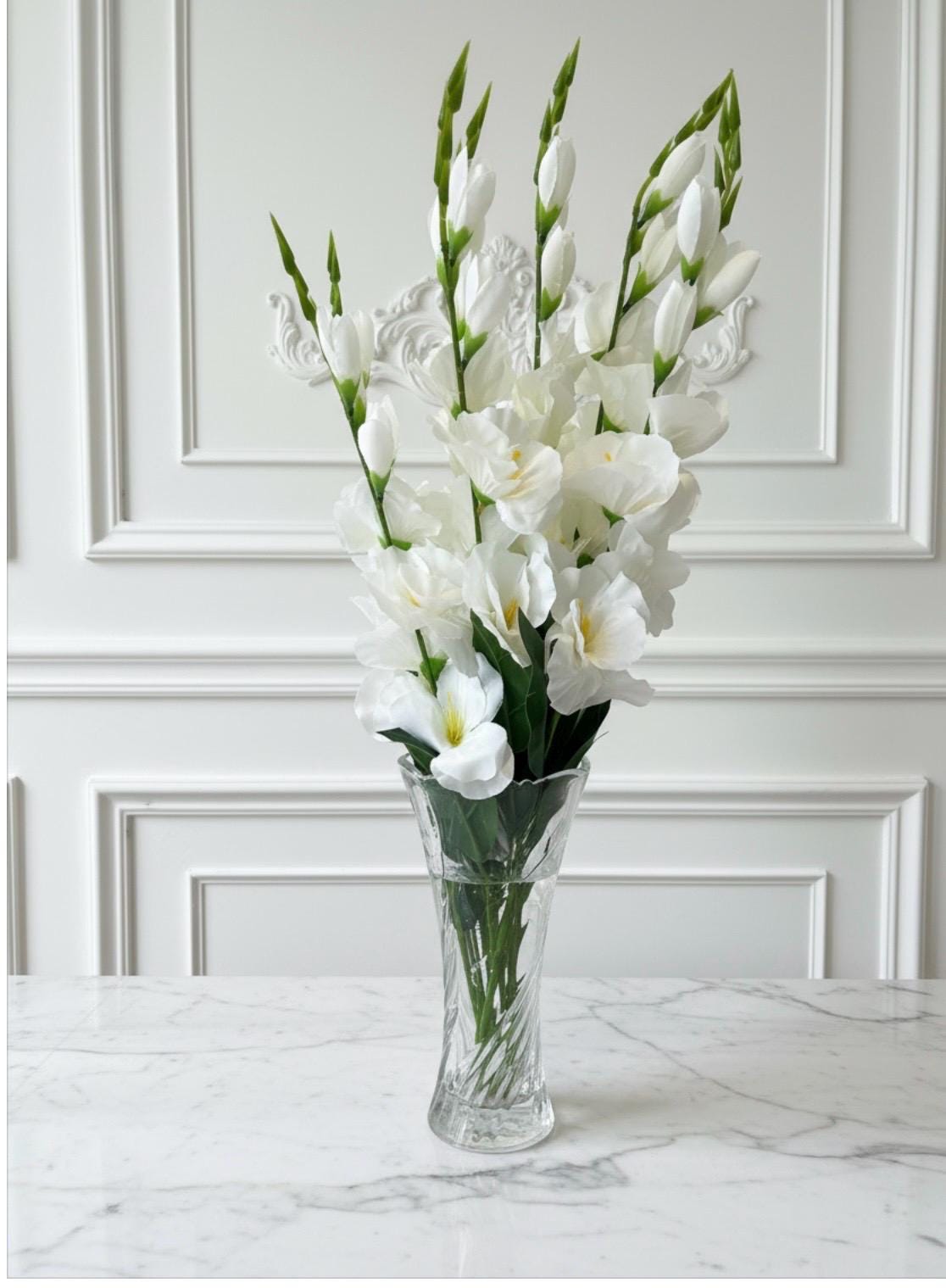 White Gladiolus Arrangement