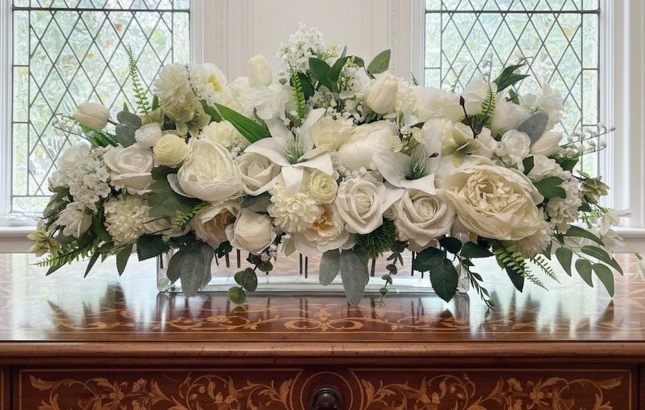 White Garden Floral Arrangement