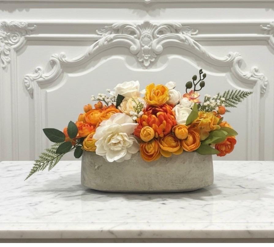 Artificial Fall Floral Arrangement Thanksgiving Decor