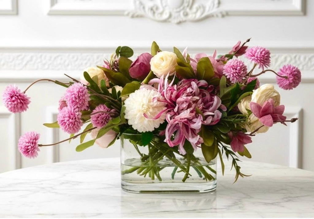 Pink Peony & Chrysanthemum Arrangement