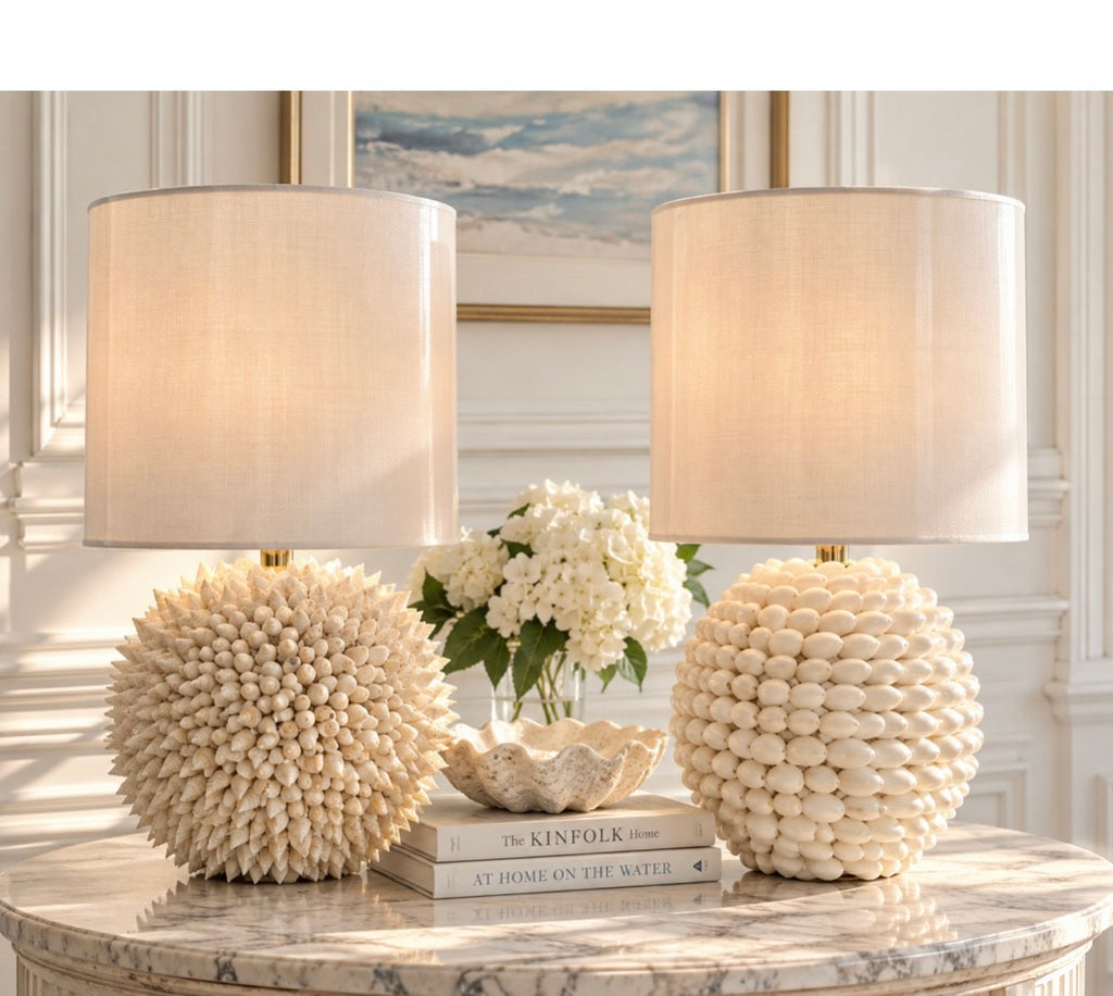 Rounded Seashell Accent Lamp