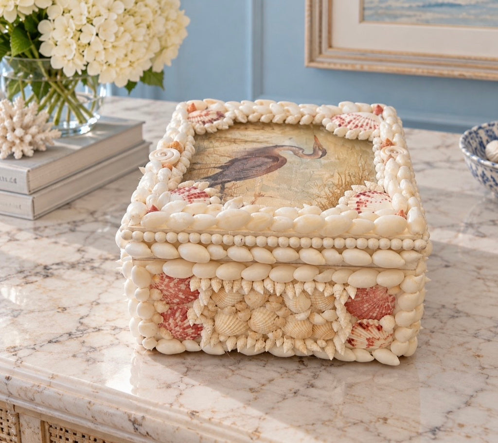 Seashell Heron Box
