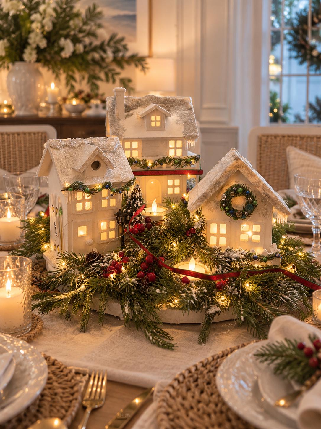 Christmas Village Centerpiece