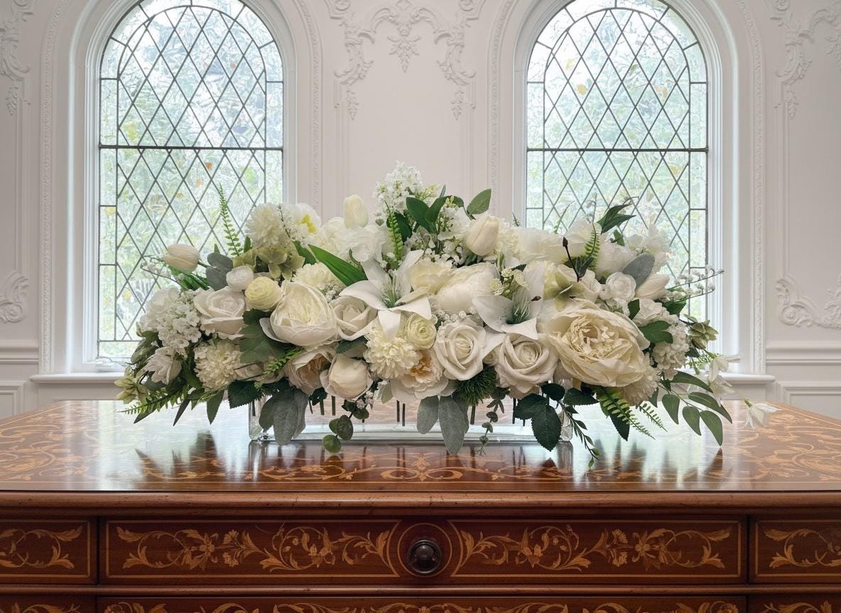 White Garden Floral Arrangement