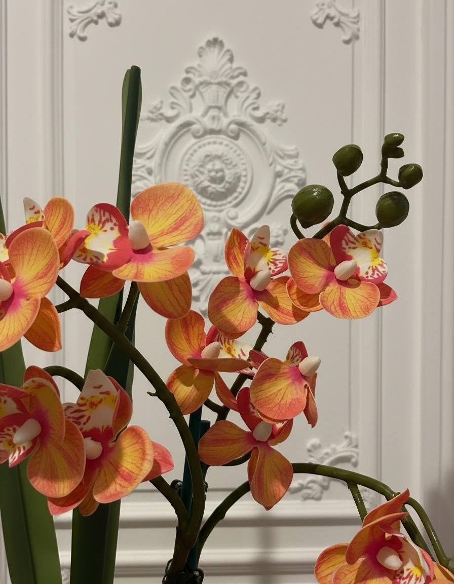 Real Touch Orchid Arrangement in Lily Pulitzer Planter