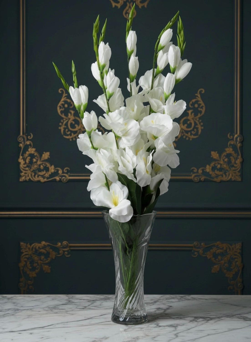 White Gladiolus Arrangement
