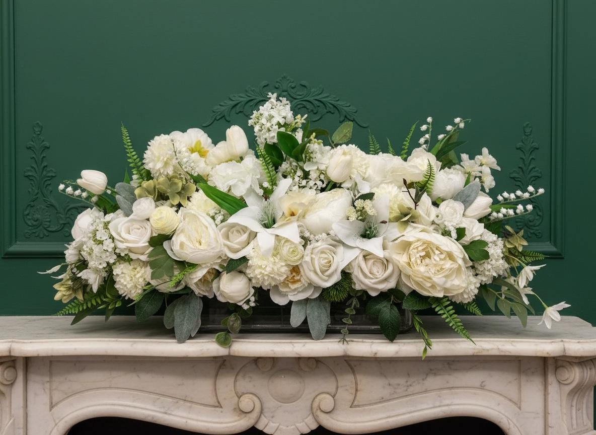 White Garden Floral Arrangement