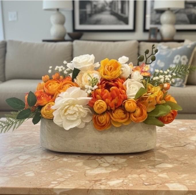 Artificial Fall Floral Arrangement Thanksgiving Decor