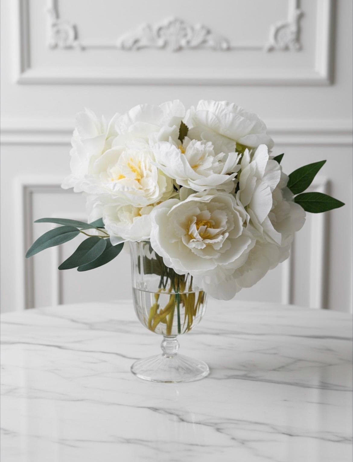 White Roses & Peonies Floral Arrangement