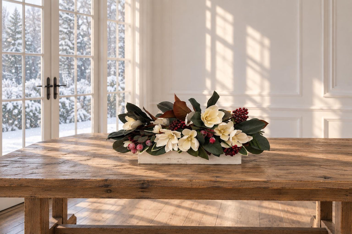 Real Touch Magnolia Centerpiece