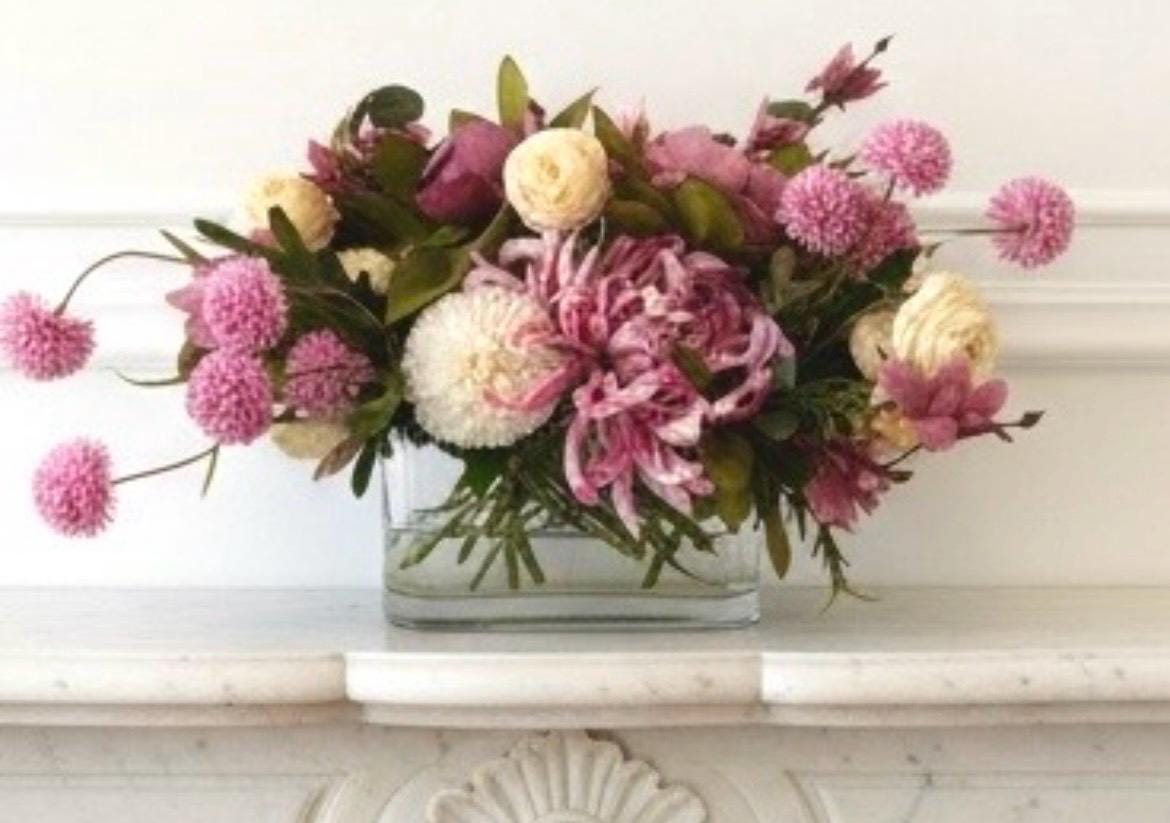 Pink Peony & Chrysanthemum Arrangement